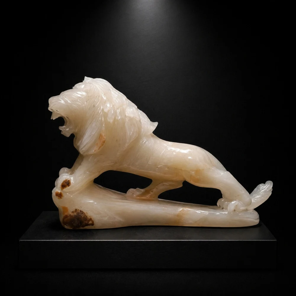 White lion sculpture